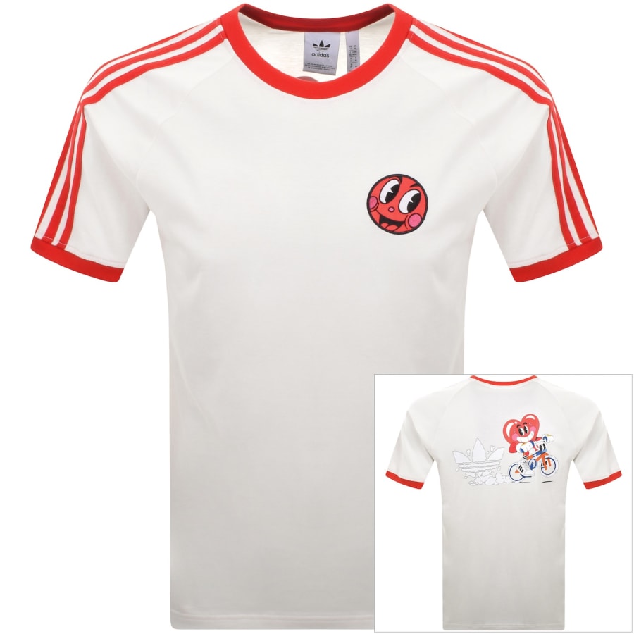 トップス everyone original logo XL xl adidas Originals Made By Nelson T Shirt White | Mainline Menswear